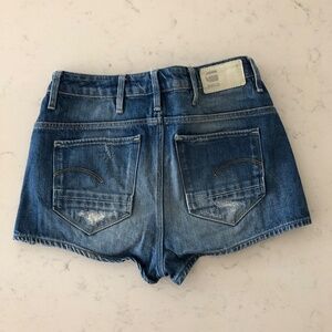 COPY - G-STAR Davin High Waist Denim Shorts 26